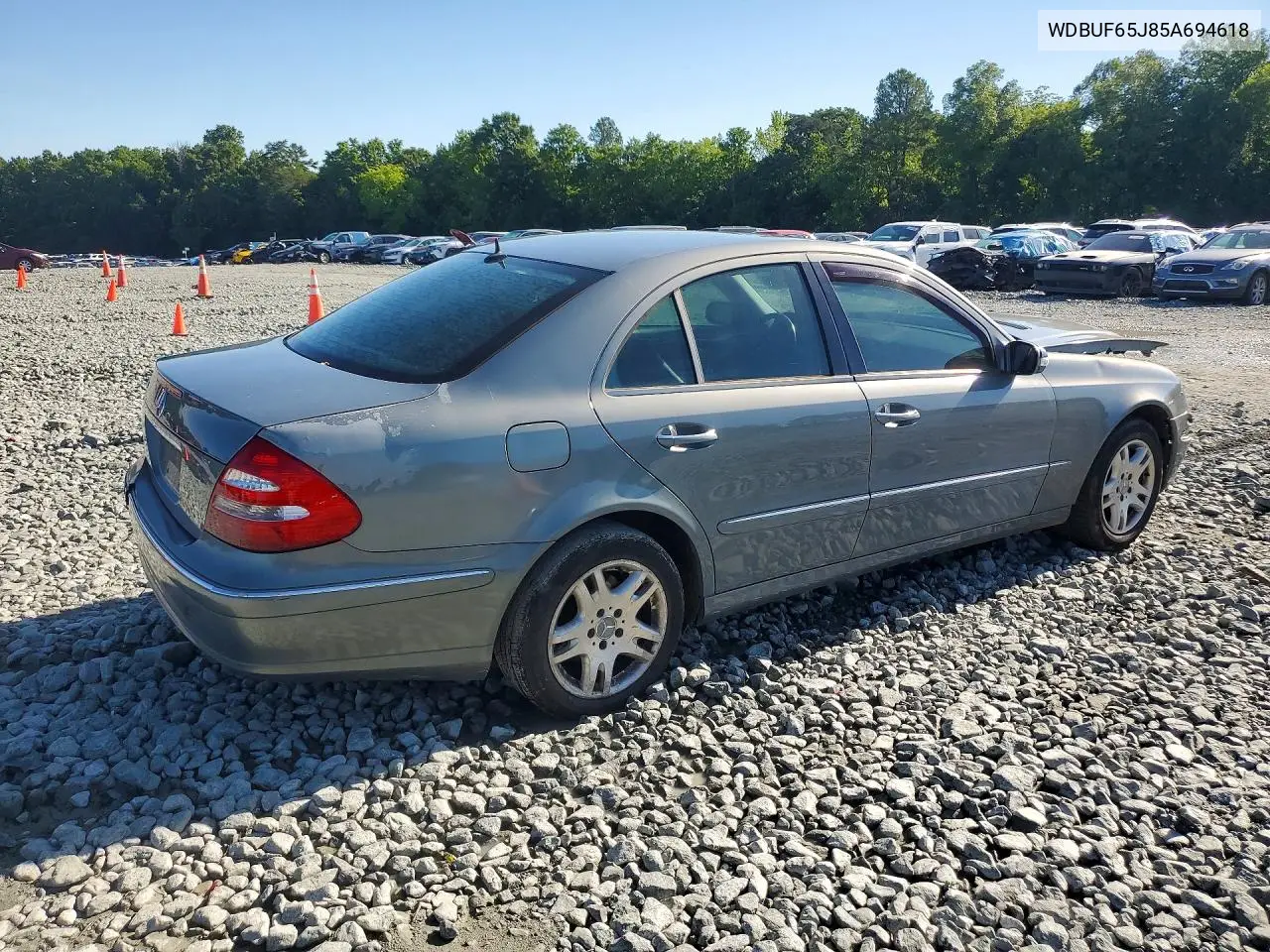 2005 Mercedes-Benz E 320 VIN: WDBUF65J85A694618 Lot: 57491026