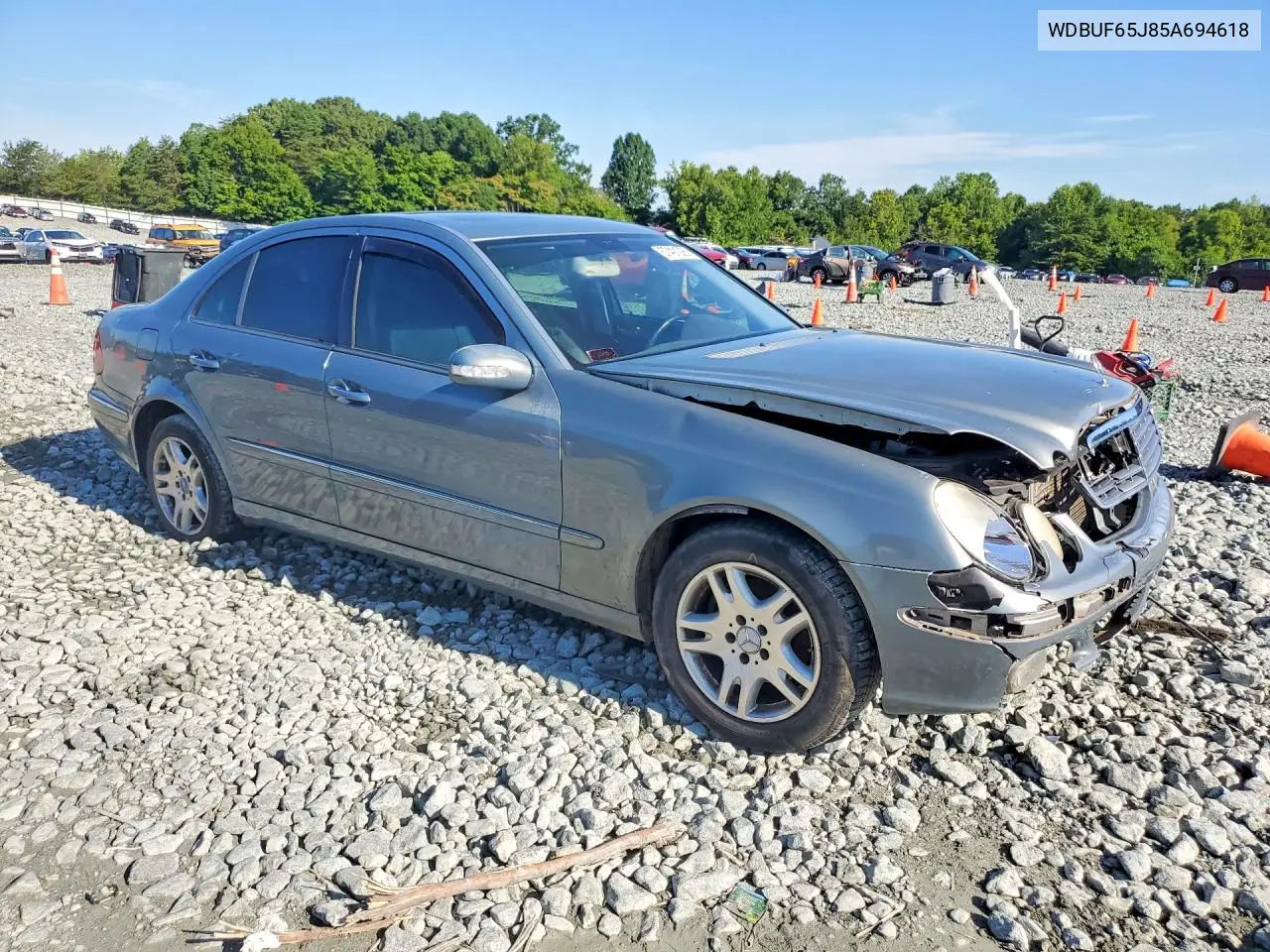 2005 Mercedes-Benz E 320 VIN: WDBUF65J85A694618 Lot: 57491026