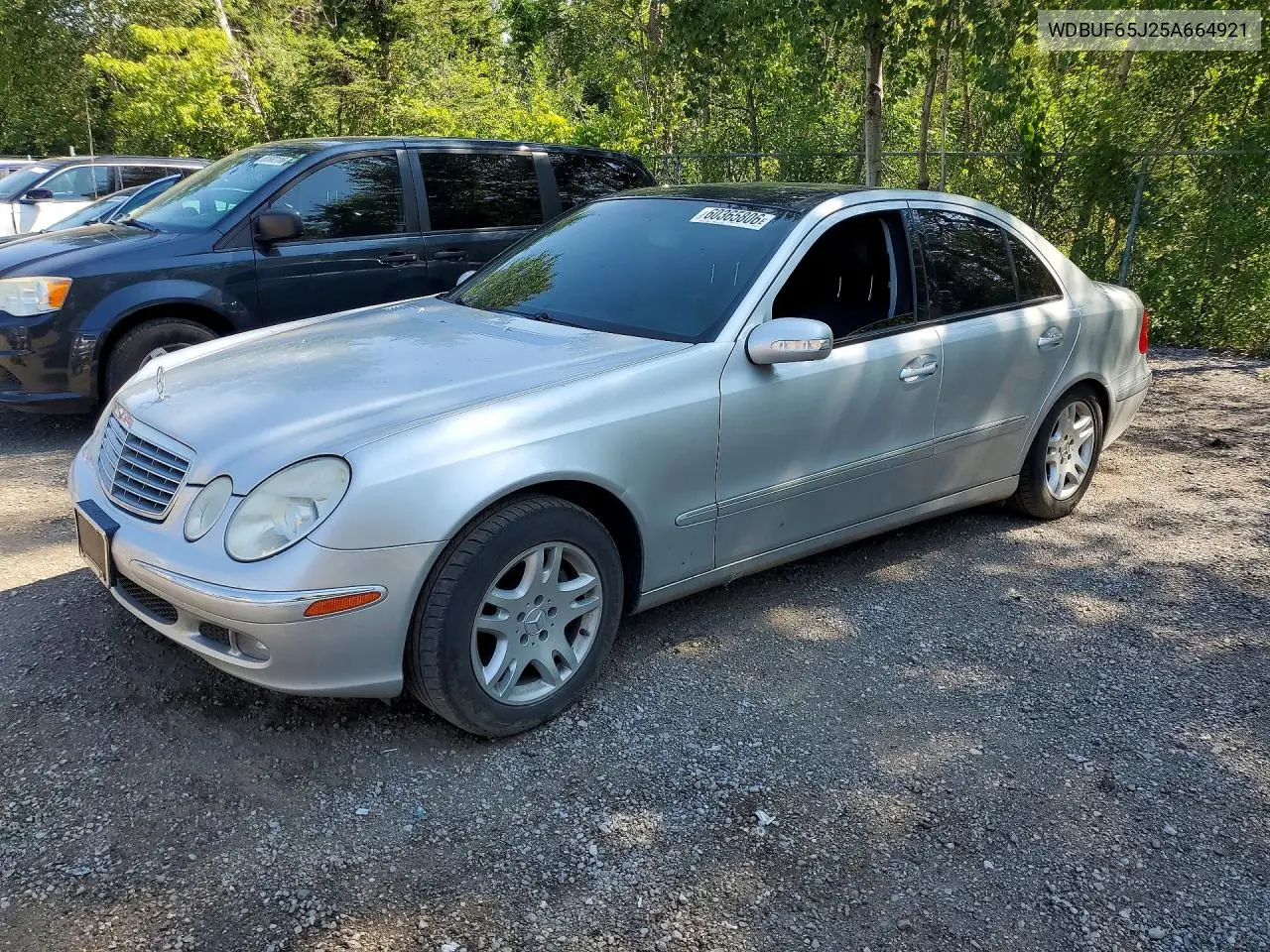 2005 Mercedes-Benz E 320 VIN: WDBUF65J25A664921 Lot: 60365806