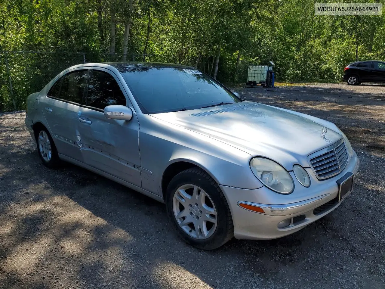 2005 Mercedes-Benz E 320 VIN: WDBUF65J25A664921 Lot: 60365806