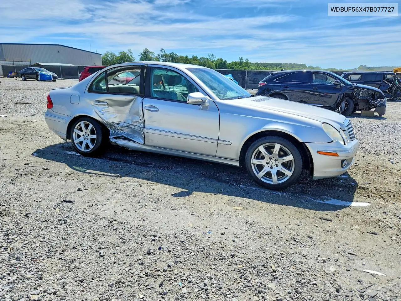 2007 Mercedes-Benz E 350 VIN: WDBUF56X47B077727 Lot: 57223056