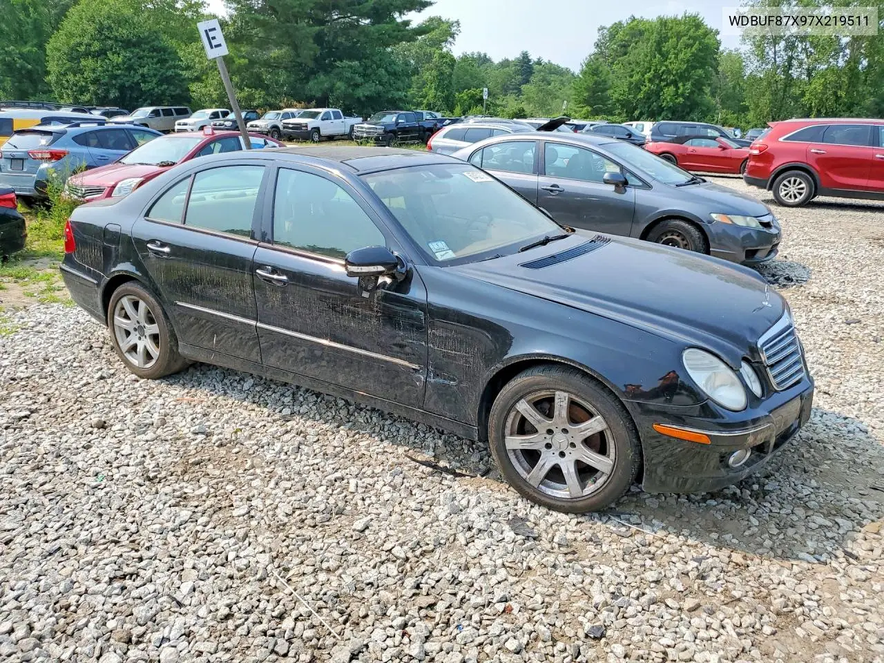 2007 Mercedes-Benz E 350 VIN: WDBUF87X97X219511 Lot: 60452706