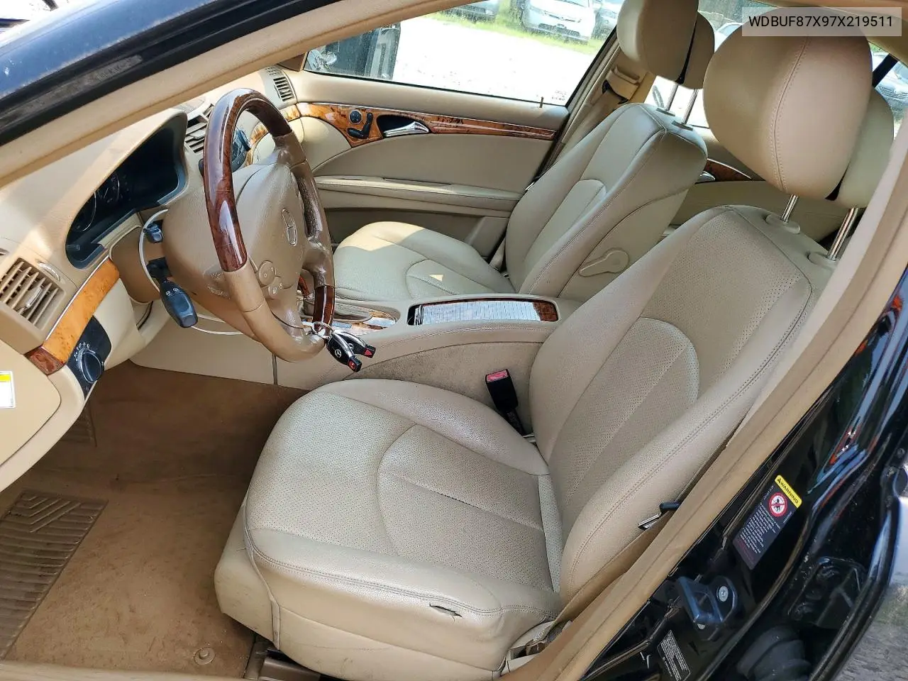 2007 Mercedes-Benz E 350 VIN: WDBUF87X97X219511 Lot: 60452706