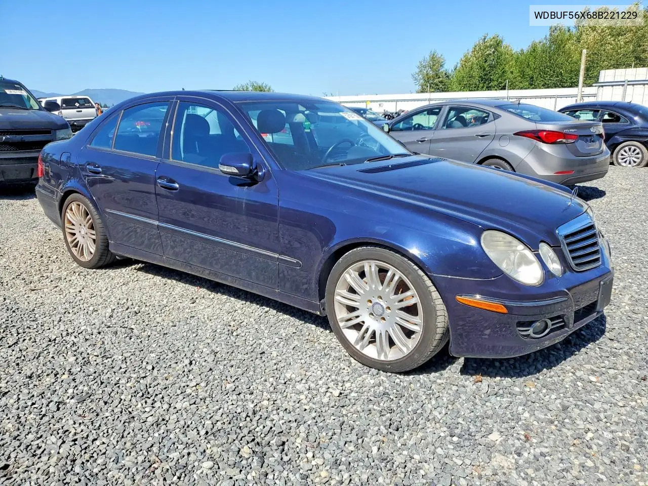 2008 Mercedes-Benz E 350 VIN: WDBUF56X68B221229 Lot: 57591156
