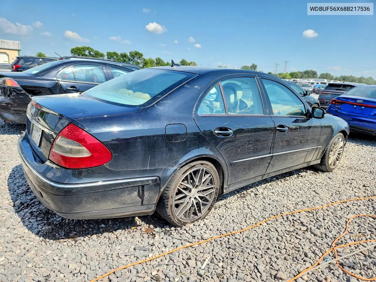 2008 Mercedes-Benz E 350 VIN: WDBUF56X68B217536 Lot: 61111266
