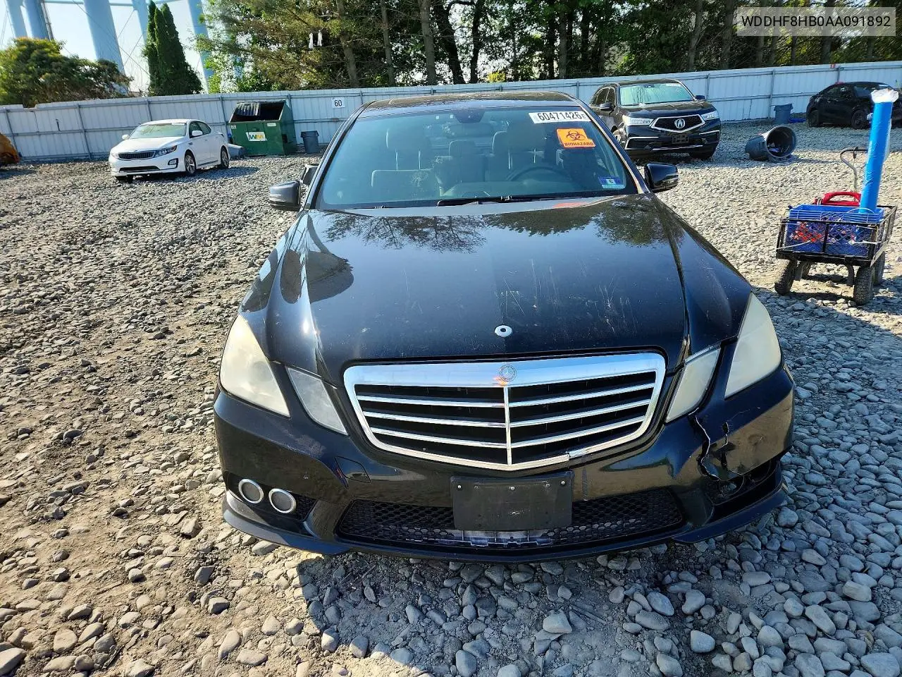 2010 Mercedes-Benz E 350 4Matic VIN: WDDHF8HB0AA091892 Lot: 60471426