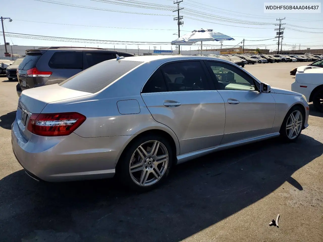 2010 Mercedes-Benz E 350 VIN: WDDHF5GB4AA046437 Lot: 60850286