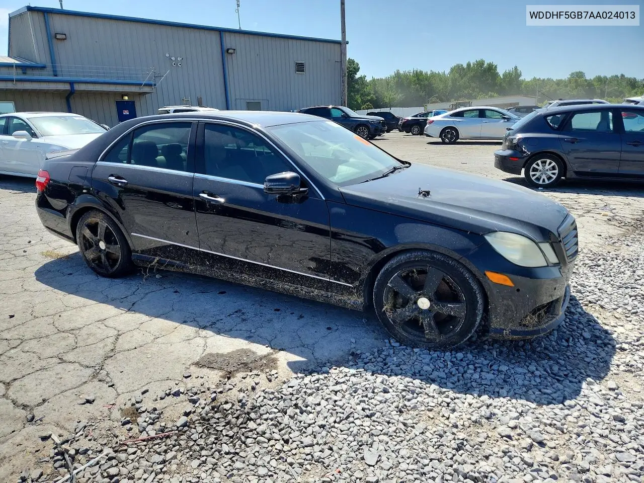 2010 Mercedes-Benz E 350 VIN: WDDHF5GB7AA024013 Lot: 61307346