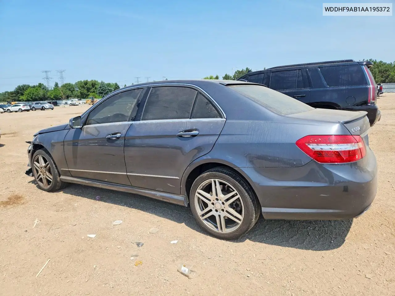 2010 Mercedes-Benz E 550 4Matic VIN: WDDHF9AB1AA195372 Lot: 61352746