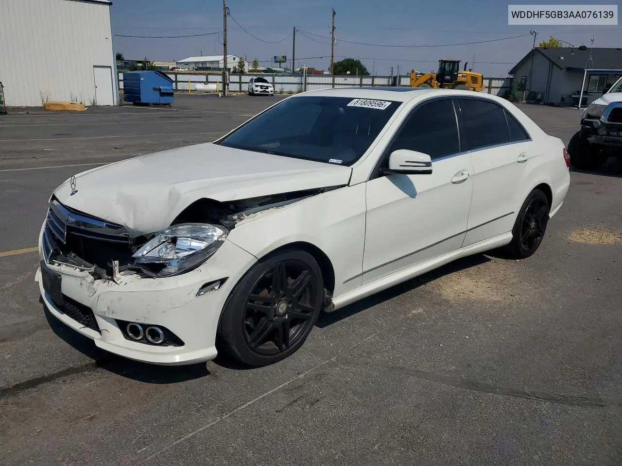 2010 Mercedes-Benz E 350 VIN: WDDHF5GB3AA076139 Lot: 61809596