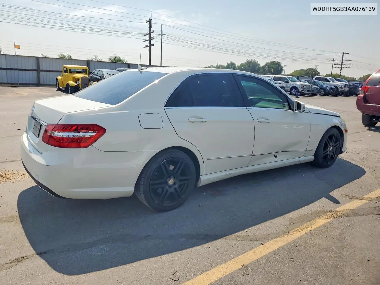 2010 Mercedes-Benz E 350 VIN: WDDHF5GB3AA076139 Lot: 61809596
