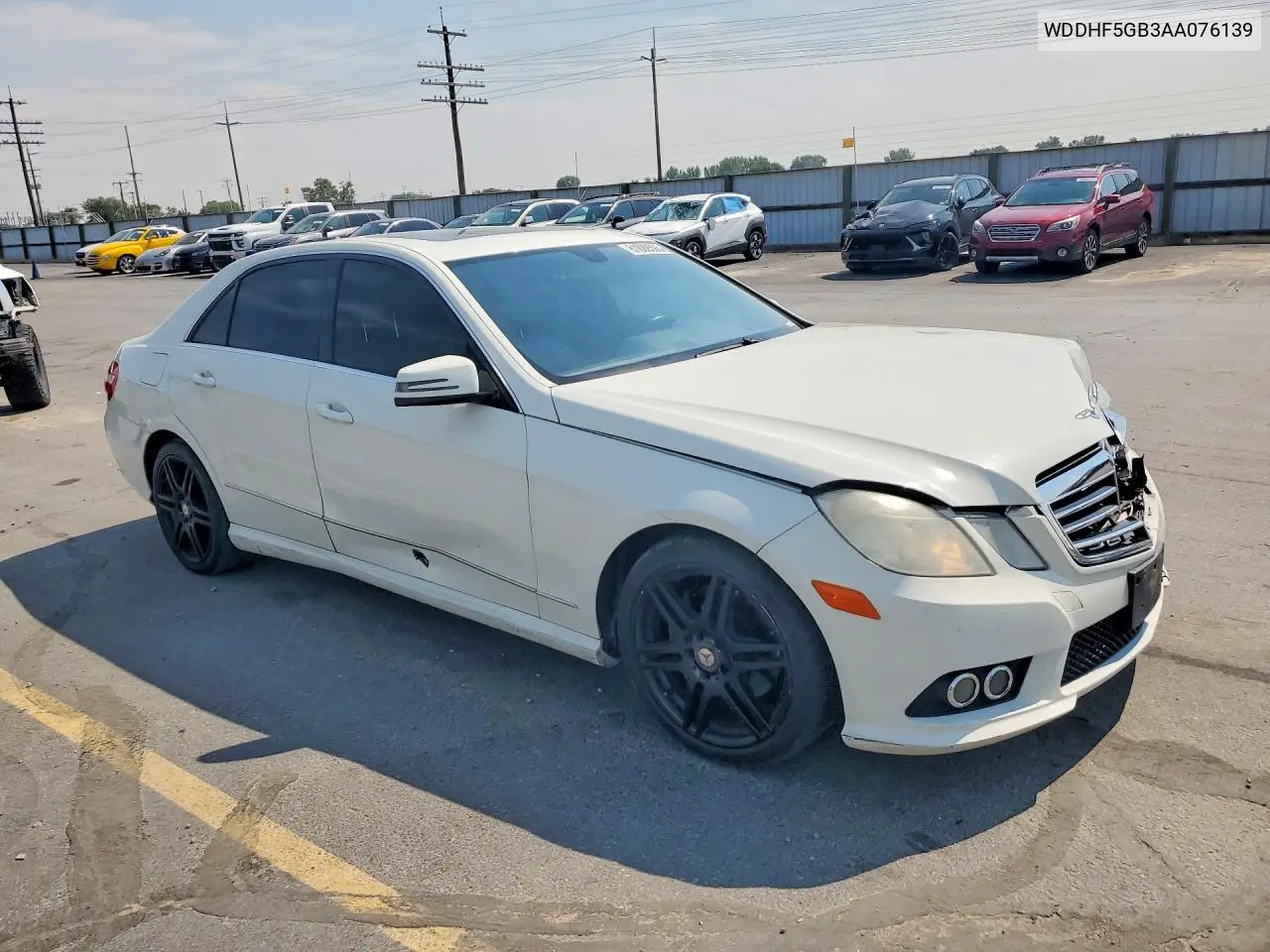 2010 Mercedes-Benz E 350 VIN: WDDHF5GB3AA076139 Lot: 61809596
