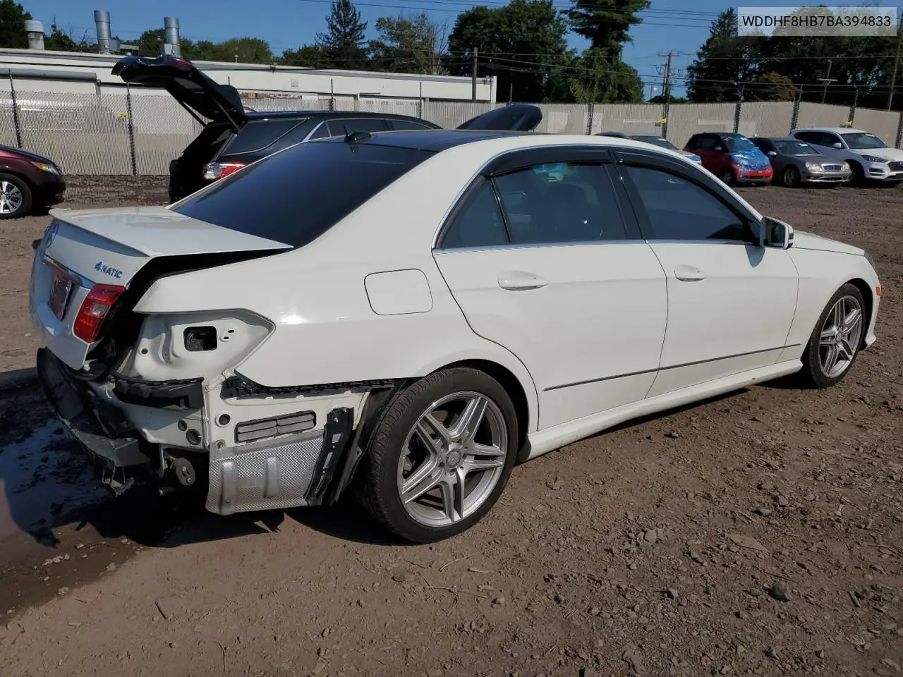 WDDHF8HB7BA394833 2011 Mercedes-Benz E 350 4Matic
