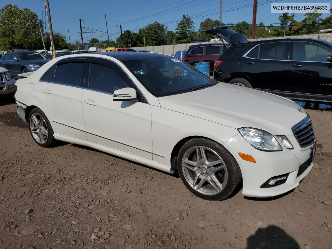 WDDHF8HB7BA394833 2011 Mercedes-Benz E 350 4Matic