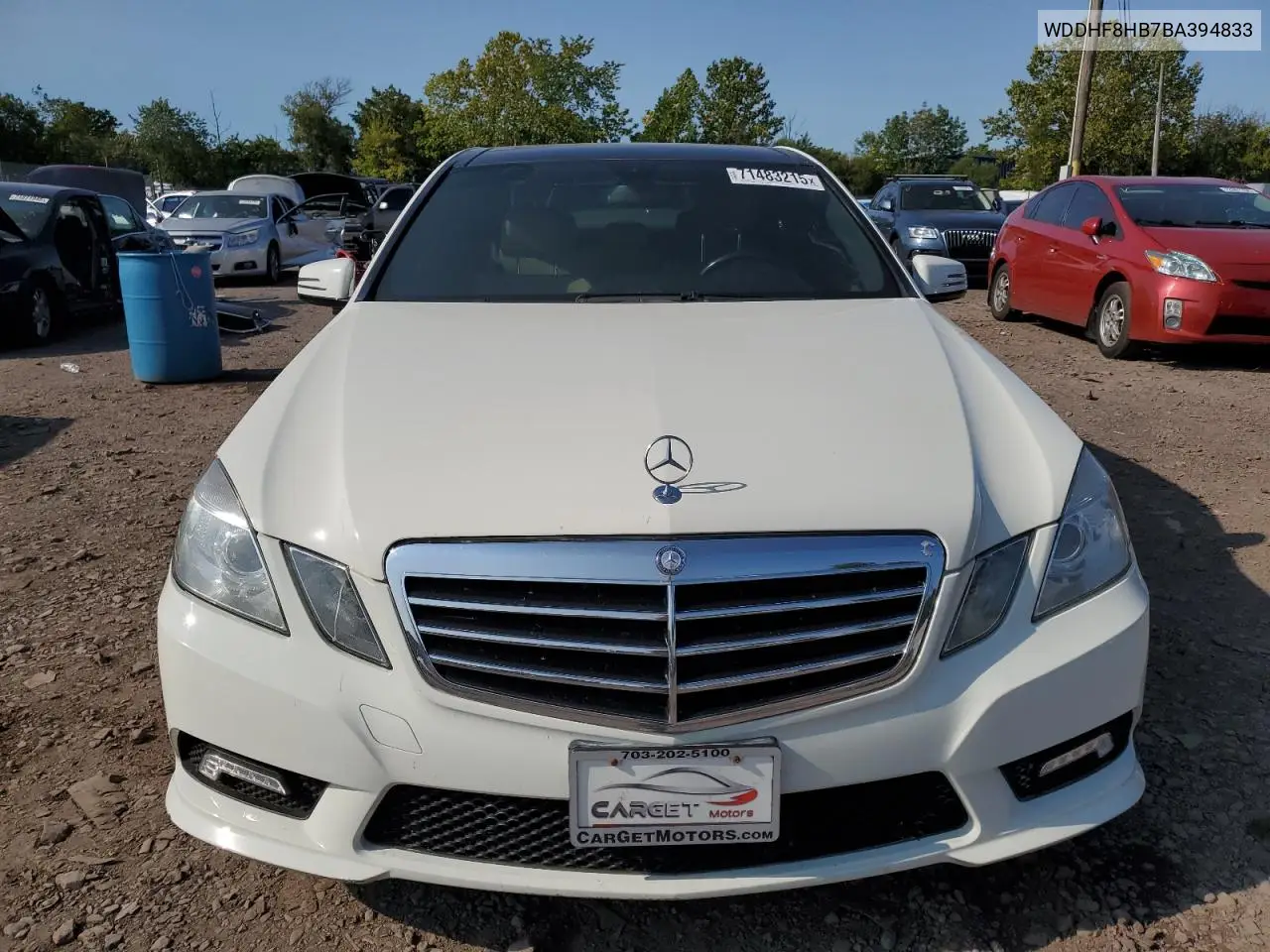 WDDHF8HB7BA394833 2011 Mercedes-Benz E 350 4Matic