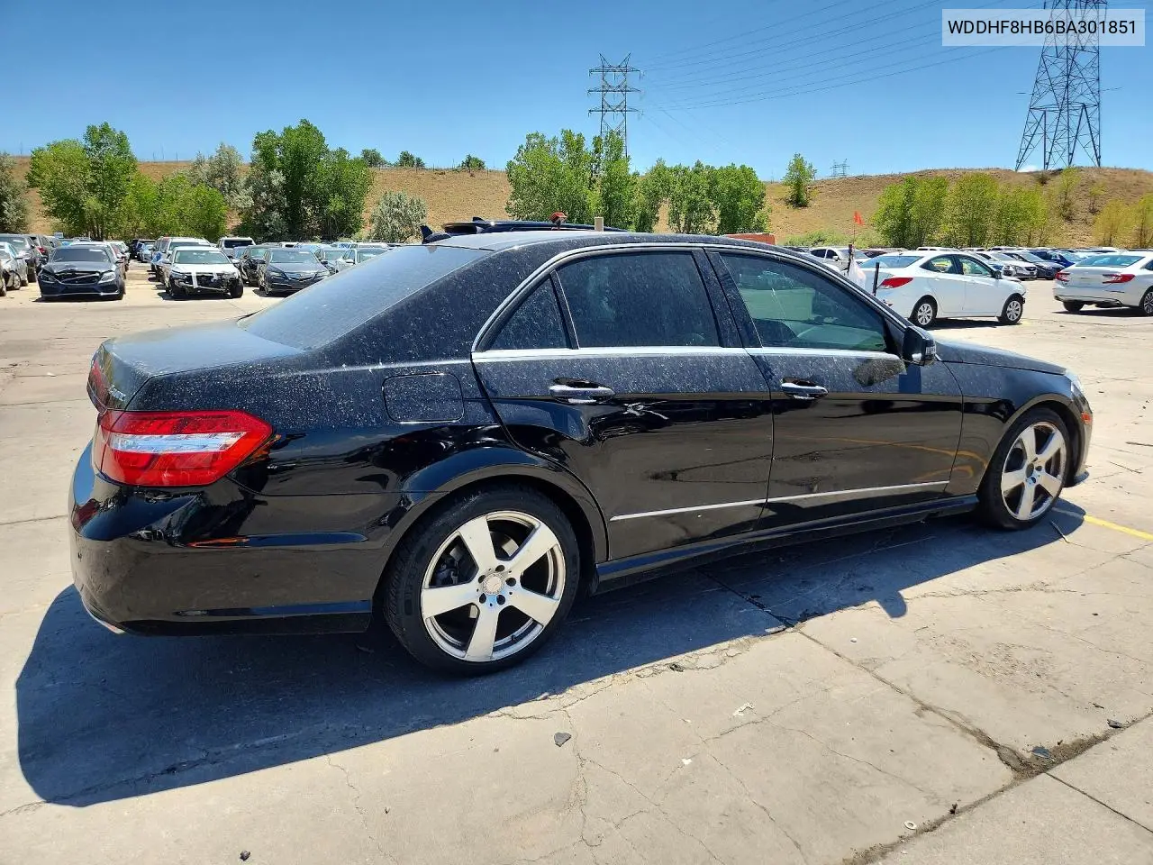 2011 Mercedes-Benz E 350 4Matic VIN: WDDHF8HB6BA301851 Lot: 57733716