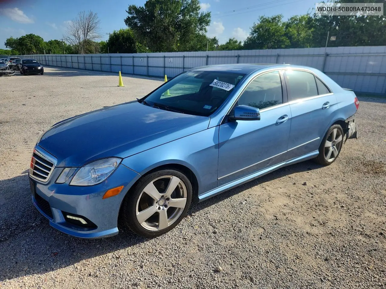 2011 Mercedes-Benz E 350 VIN: WDDHF5GB0BA473048 Lot: 58220276