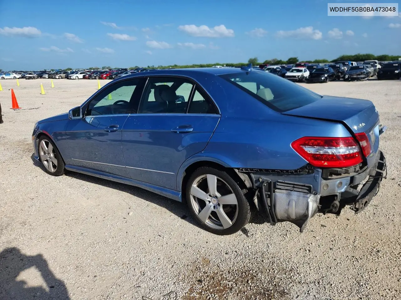 2011 Mercedes-Benz E 350 VIN: WDDHF5GB0BA473048 Lot: 58220276