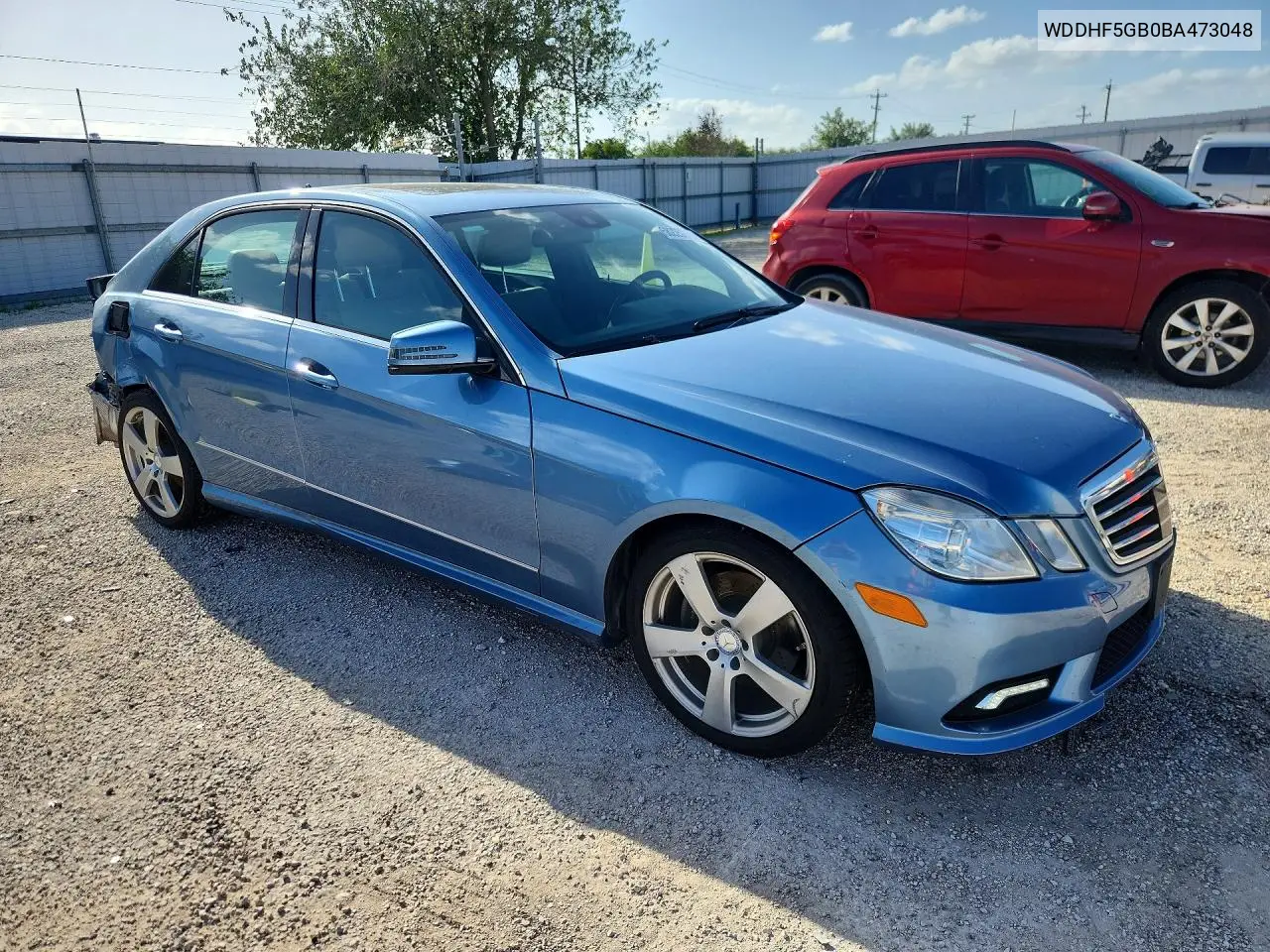 2011 Mercedes-Benz E 350 VIN: WDDHF5GB0BA473048 Lot: 58220276