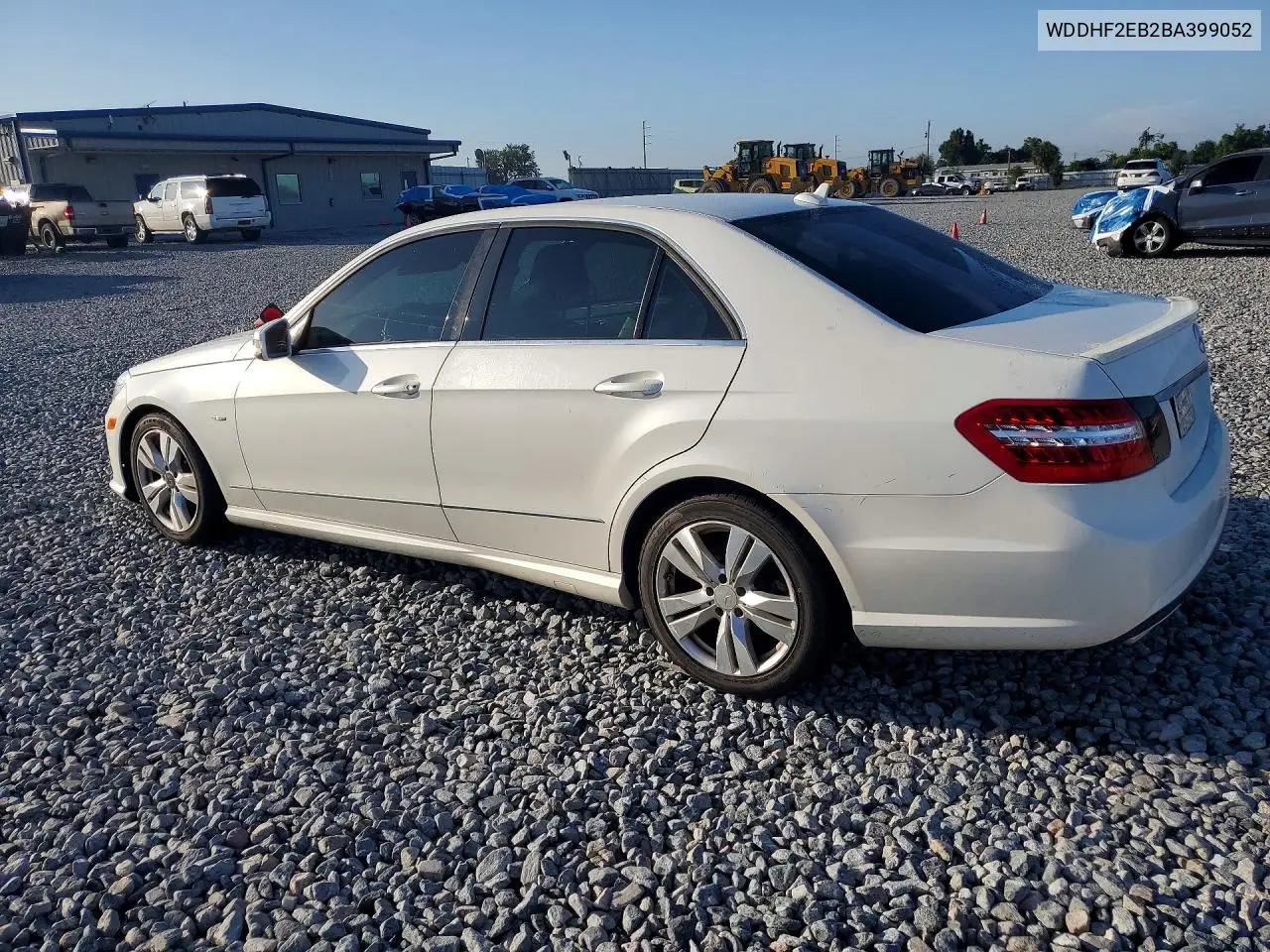 2011 Mercedes-Benz E 350 Bluetec VIN: WDDHF2EB2BA399052 Lot: 58427416