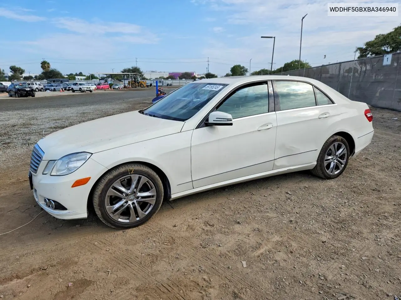 2011 Mercedes-Benz E 350 VIN: WDDHF5GBXBA346940 Lot: 59165246