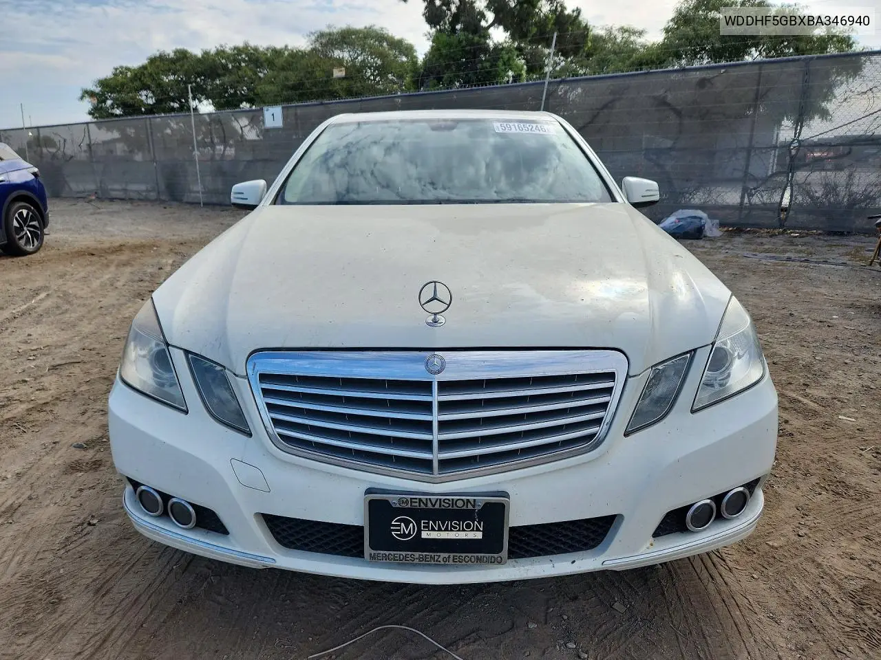 2011 Mercedes-Benz E 350 VIN: WDDHF5GBXBA346940 Lot: 59165246