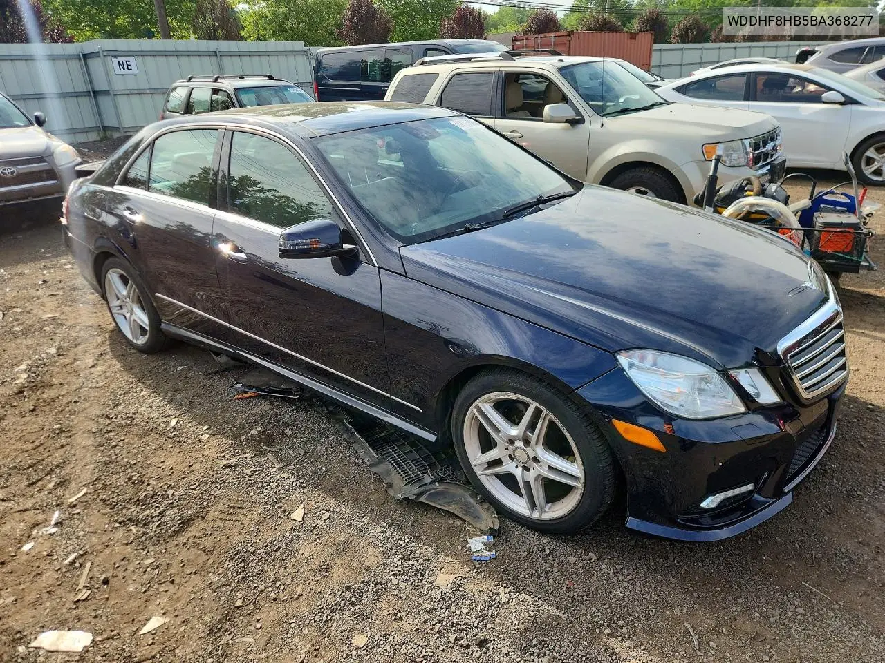 2011 Mercedes-Benz E 350 4Matic VIN: WDDHF8HB5BA368277 Lot: 60926396