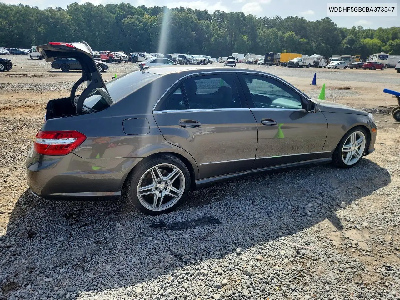 2011 Mercedes-Benz E 350 VIN: WDDHF5GB0BA373547 Lot: 61680986
