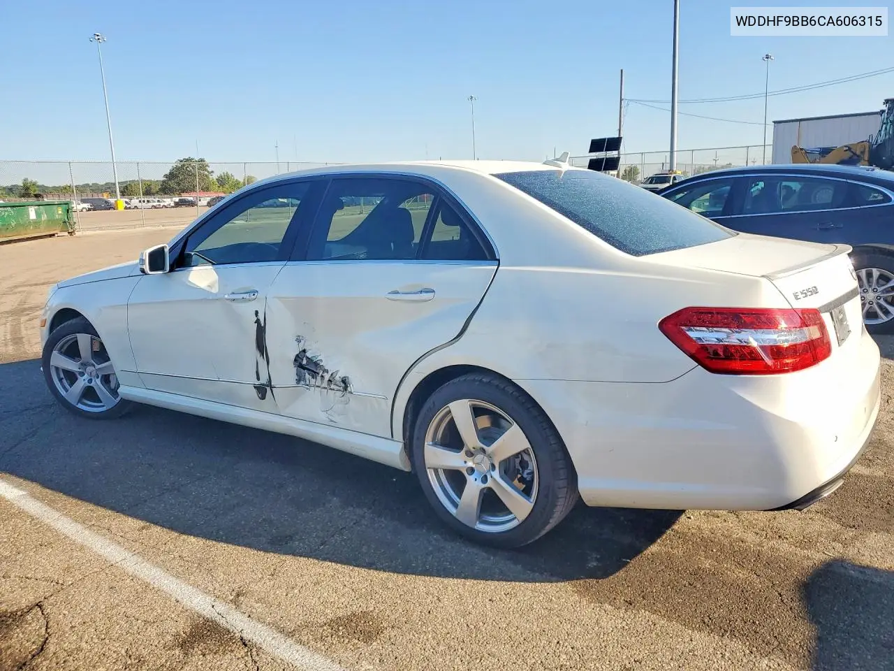 2012 Mercedes-Benz E 550 4Matic VIN: WDDHF9BB6CA606315 Lot: 58202006