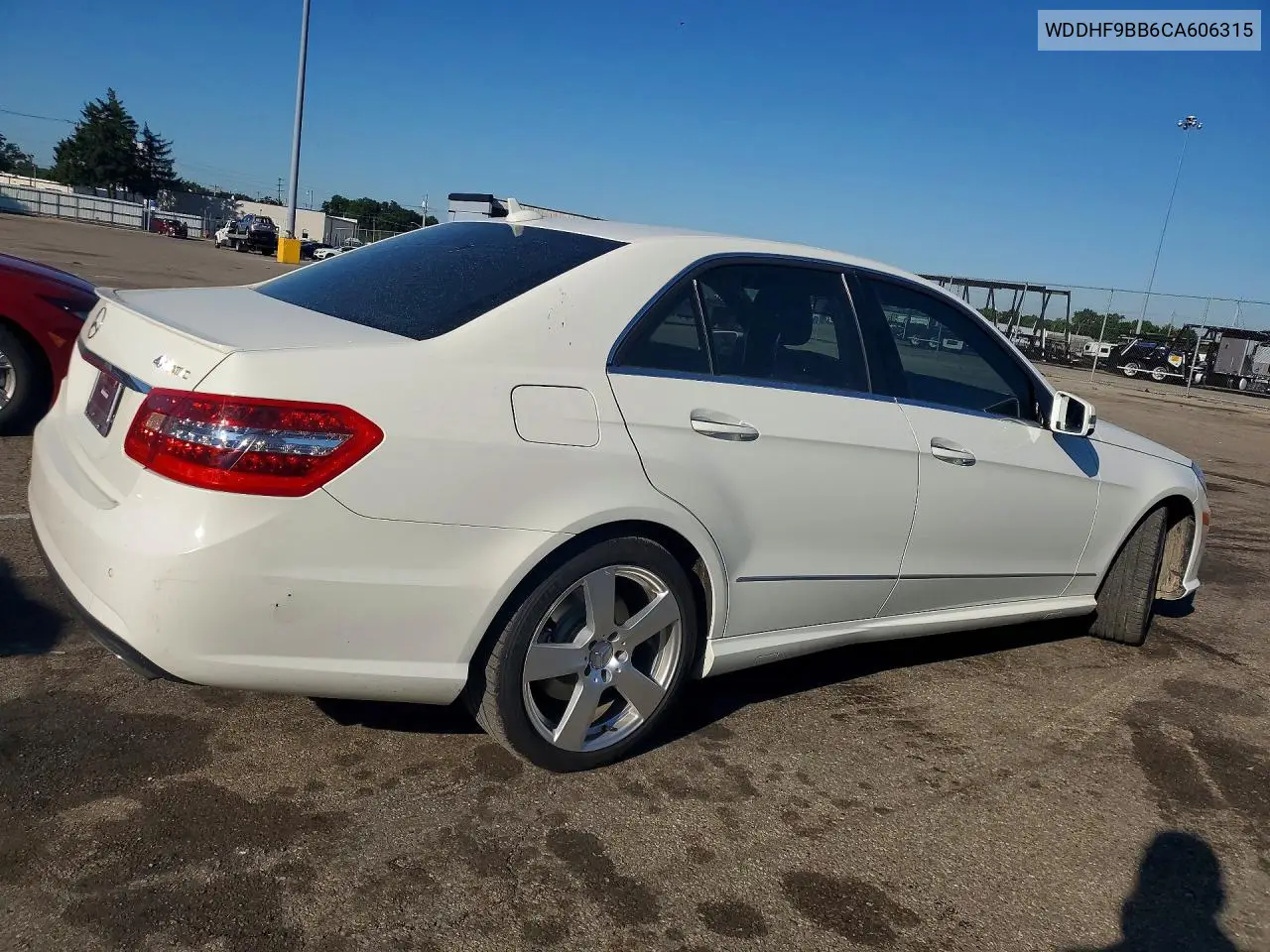 2012 Mercedes-Benz E 550 4Matic VIN: WDDHF9BB6CA606315 Lot: 58202006