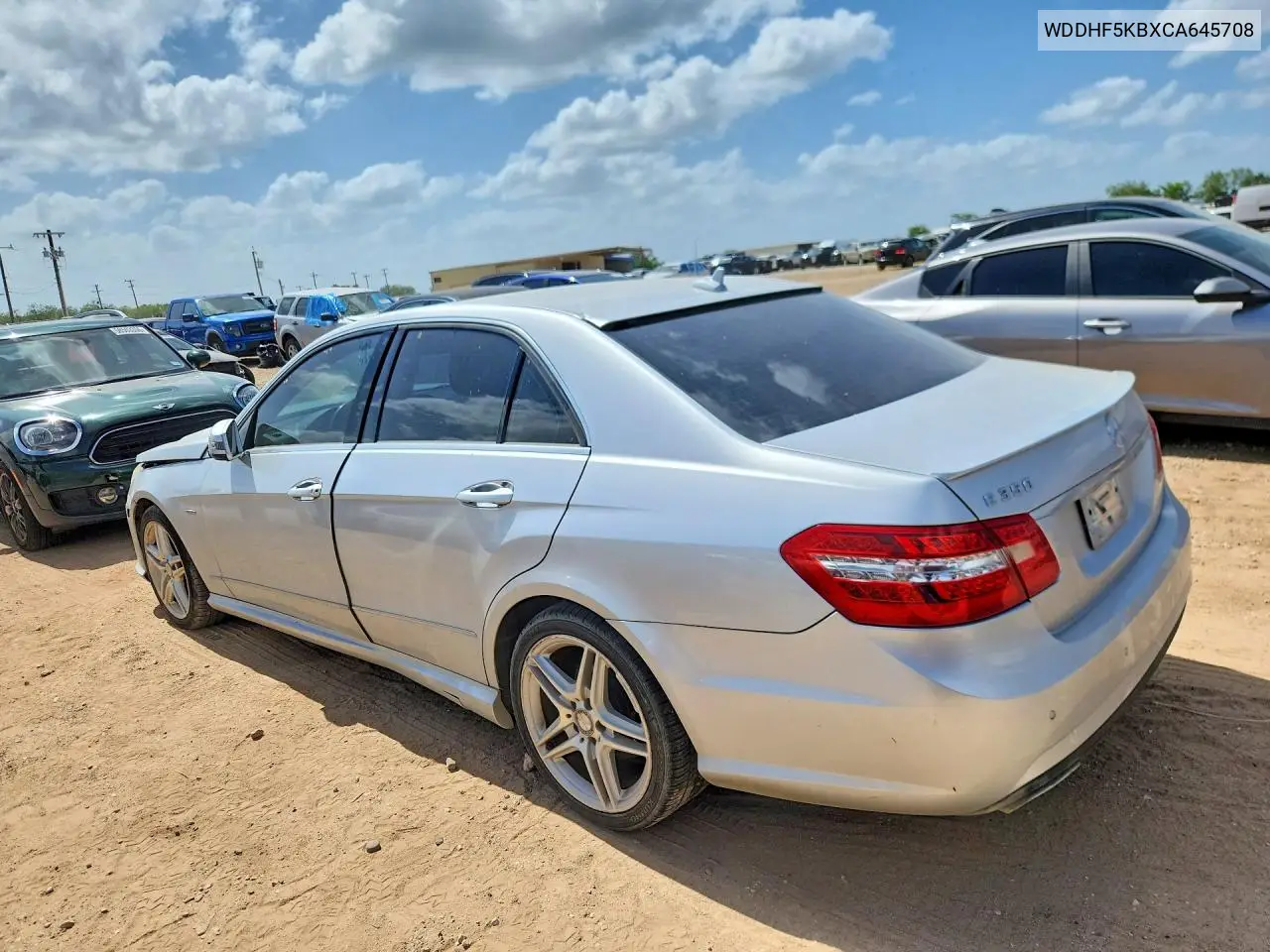 2012 Mercedes-Benz E 350 VIN: WDDHF5KBXCA645708 Lot: 58375536