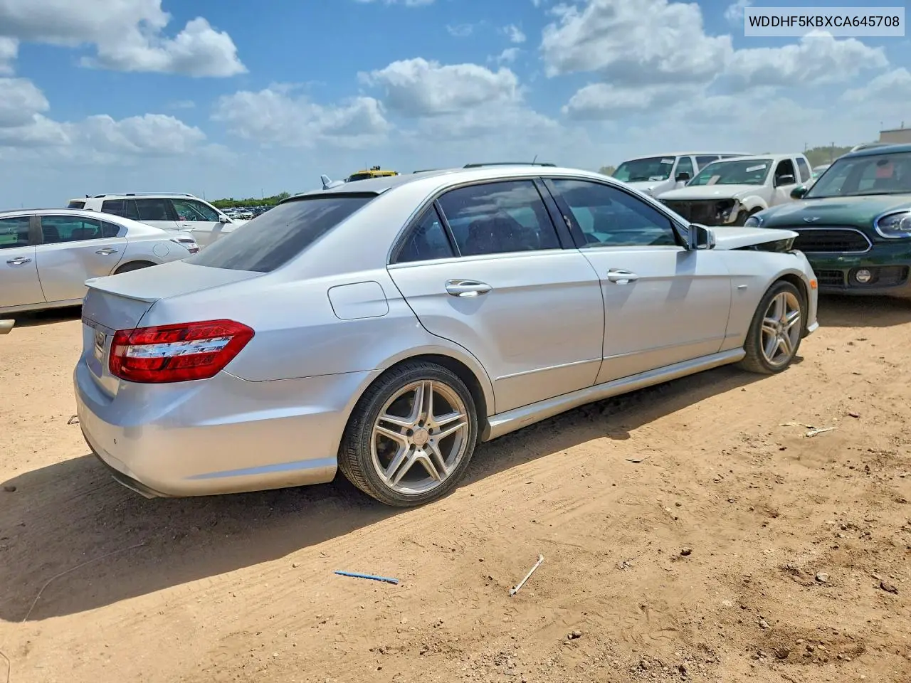 2012 Mercedes-Benz E 350 VIN: WDDHF5KBXCA645708 Lot: 58375536