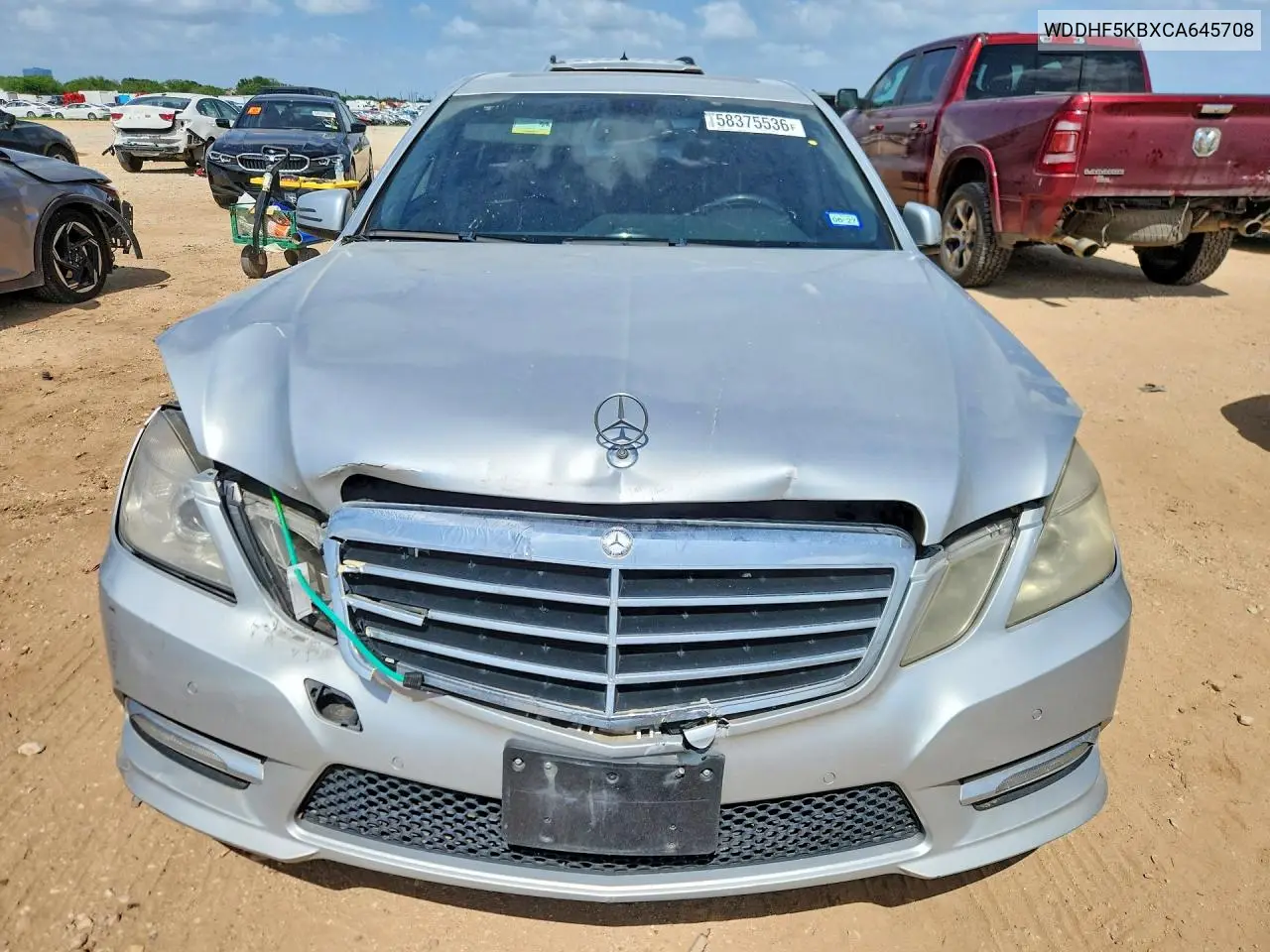 2012 Mercedes-Benz E 350 VIN: WDDHF5KBXCA645708 Lot: 58375536