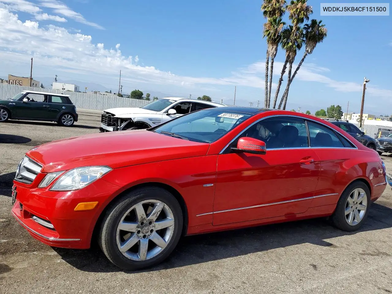 2012 Mercedes-Benz E 350 VIN: WDDKJ5KB4CF151500 Lot: 58778376