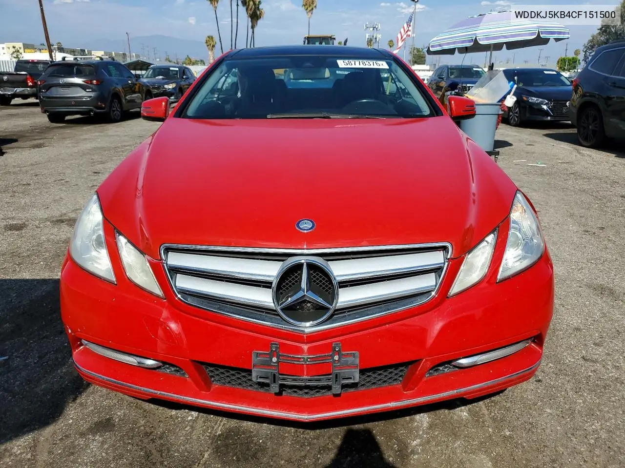 2012 Mercedes-Benz E 350 VIN: WDDKJ5KB4CF151500 Lot: 58778376