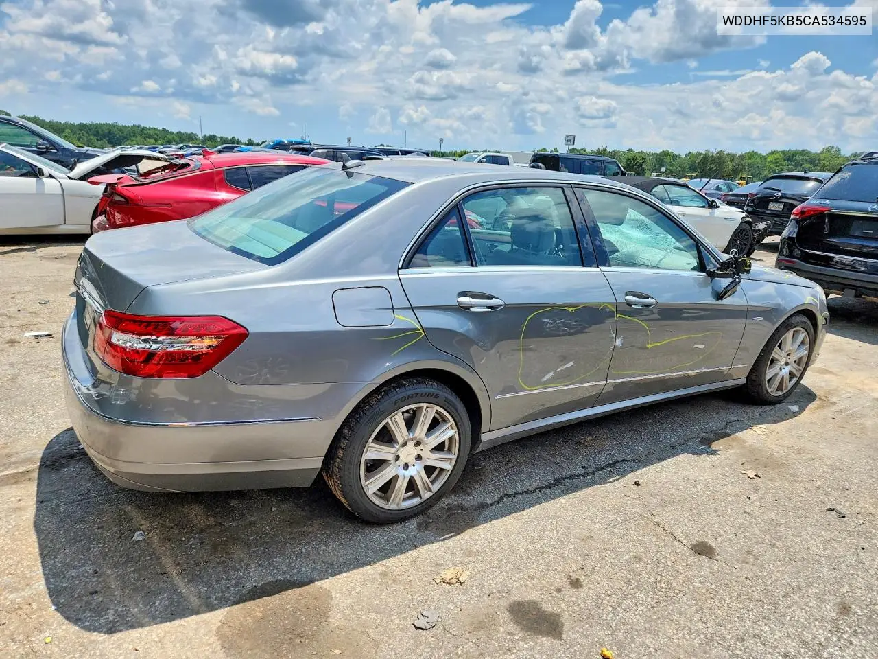 2012 Mercedes-Benz E 350 VIN: WDDHF5KB5CA534595 Lot: 60577546
