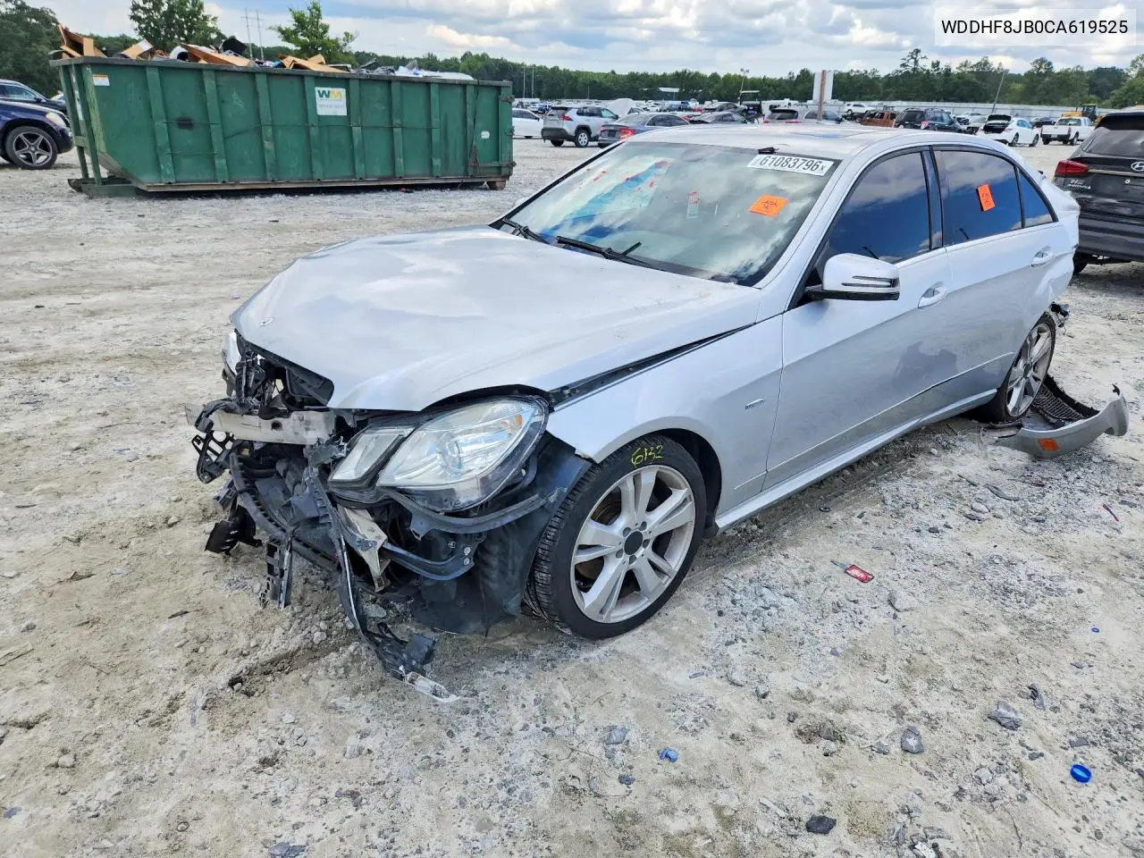 2012 Mercedes-Benz E 350 4Matic VIN: WDDHF8JB0CA619525 Lot: 61083796