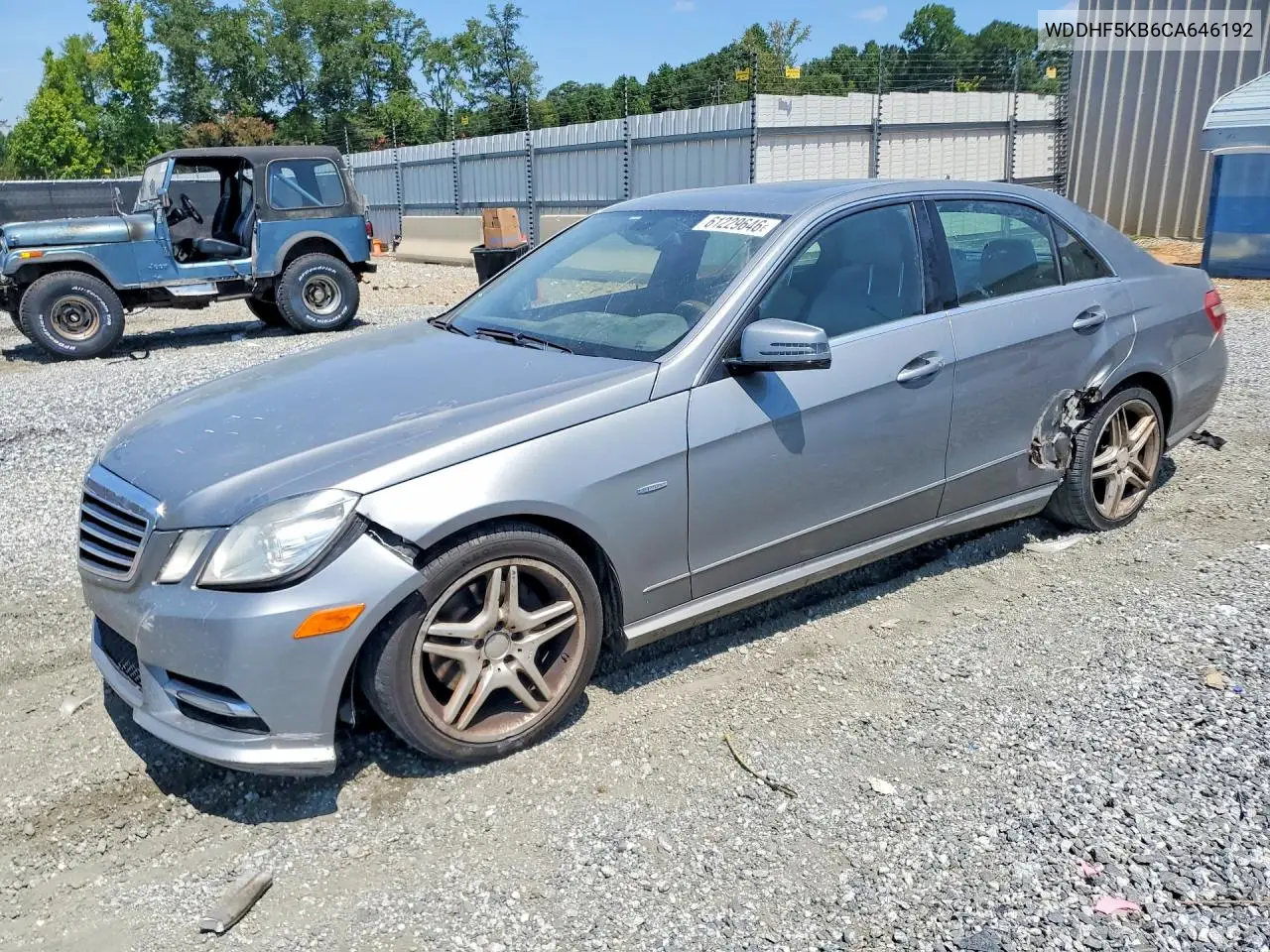 2012 Mercedes-Benz E 350 VIN: WDDHF5KB6CA646192 Lot: 61229646