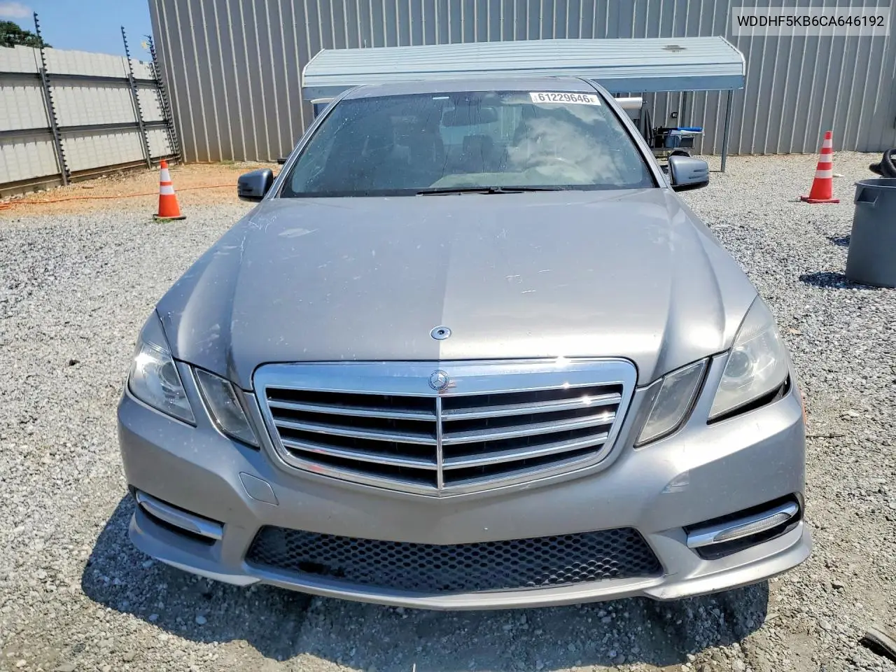 2012 Mercedes-Benz E 350 VIN: WDDHF5KB6CA646192 Lot: 61229646