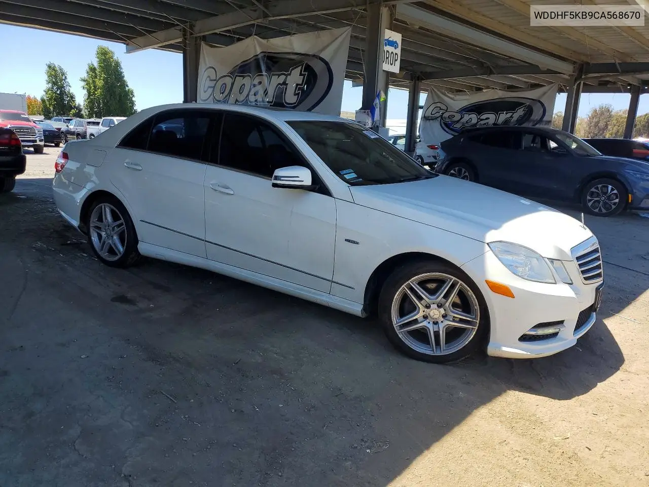 2012 Mercedes-Benz E 350 VIN: WDDHF5KB9CA568670 Lot: 61804236