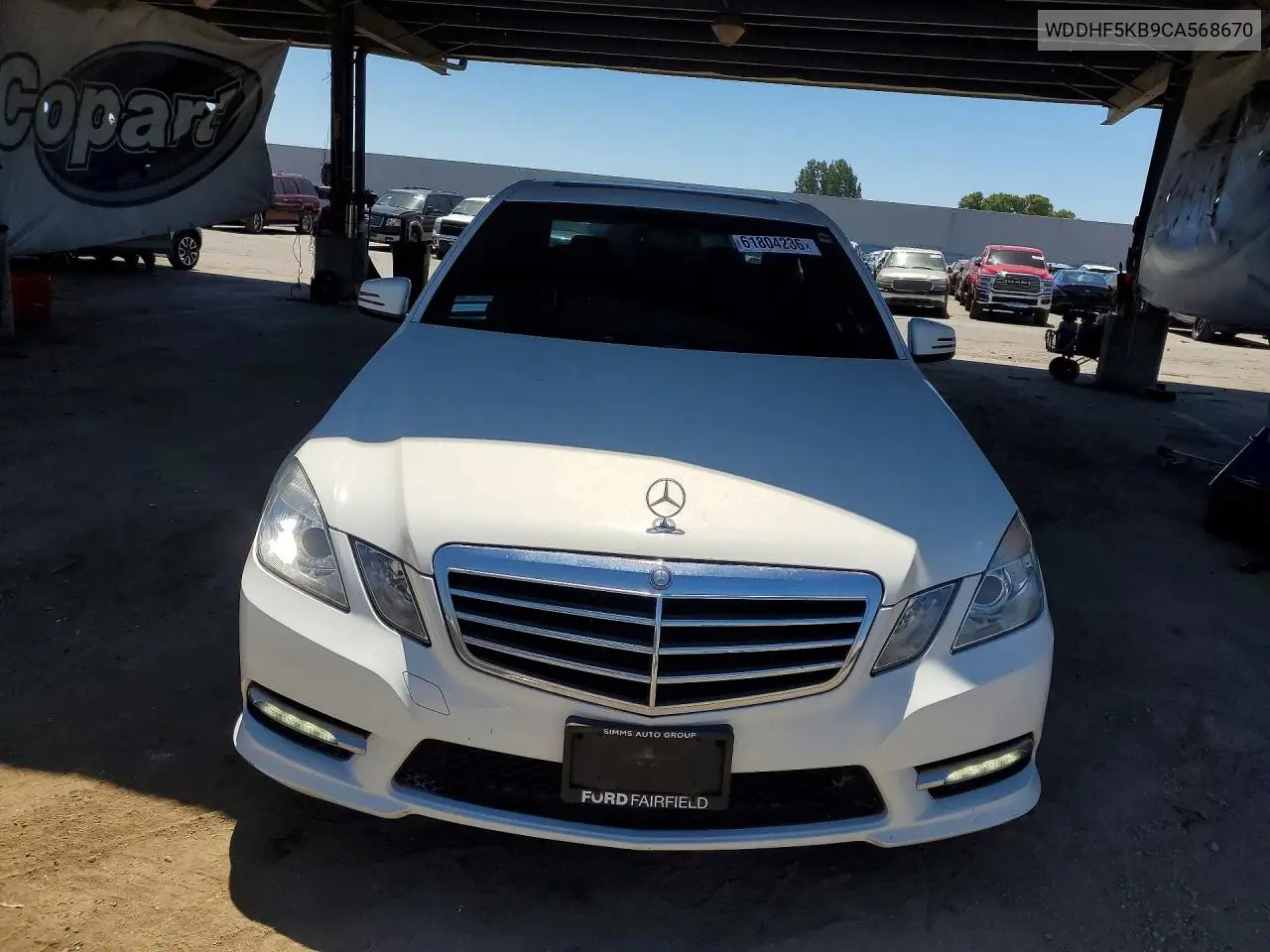 2012 Mercedes-Benz E 350 VIN: WDDHF5KB9CA568670 Lot: 61804236
