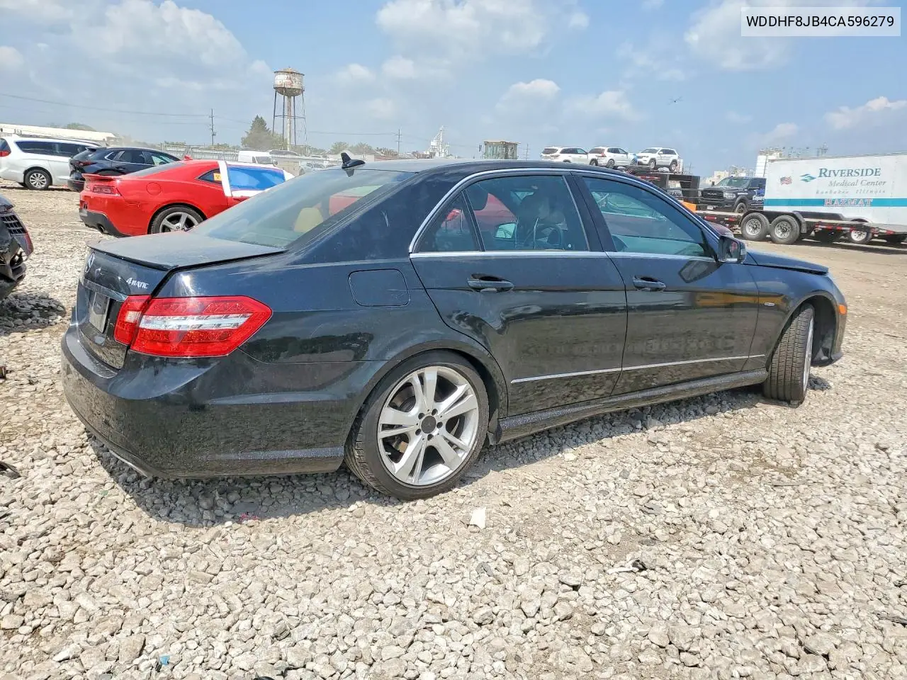 2012 Mercedes-Benz E 350 4Matic VIN: WDDHF8JB4CA596279 Lot: 62154456