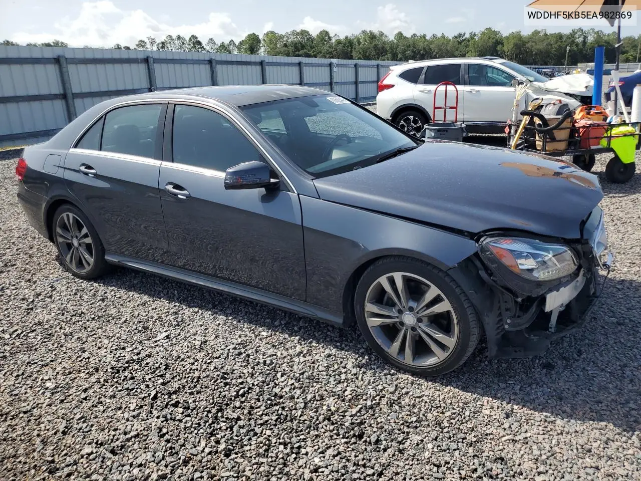 2014 Mercedes-Benz E 350 VIN: WDDHF5KB5EA982869 Lot: 60689446