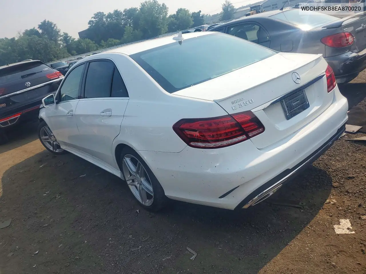 2014 Mercedes-Benz E 350 VIN: WDDHF5KB8EA870020 Lot: 61379546