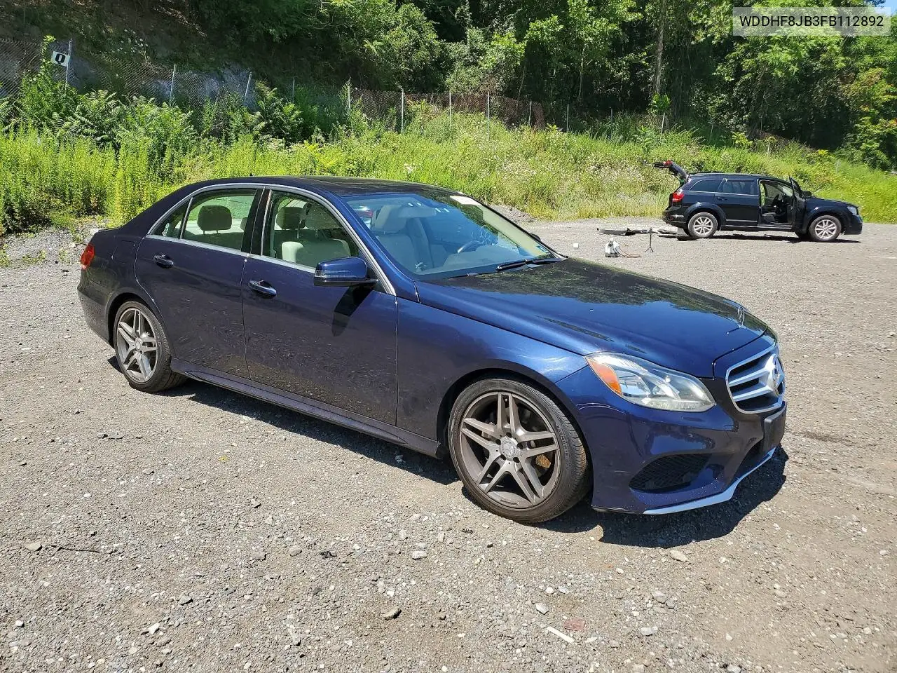 2015 Mercedes-Benz E 350 4Matic VIN: WDDHF8JB3FB112892 Lot: 61814196