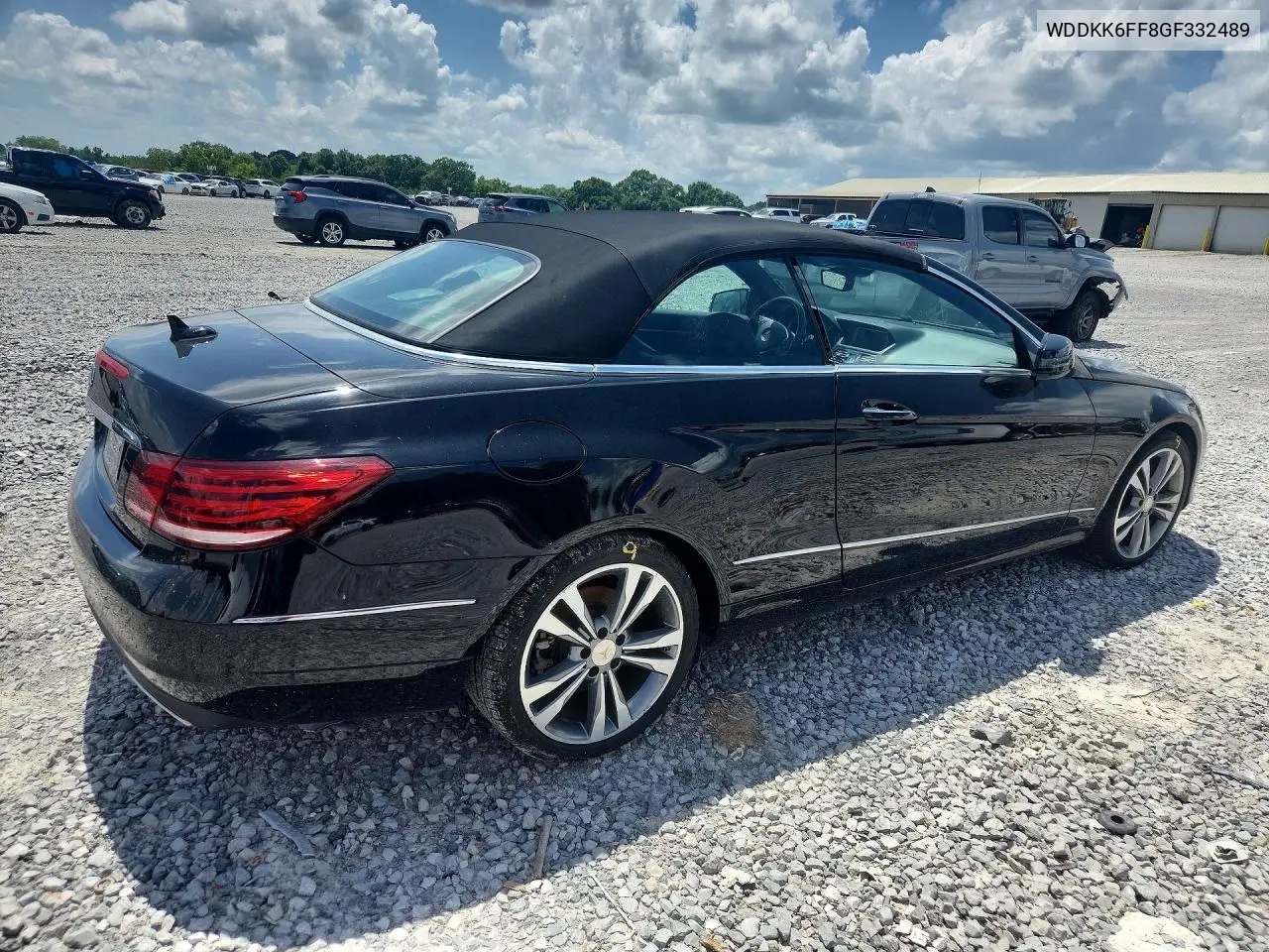 2016 Mercedes-Benz E 400 VIN: WDDKK6FF8GF332489 Lot: 61594016