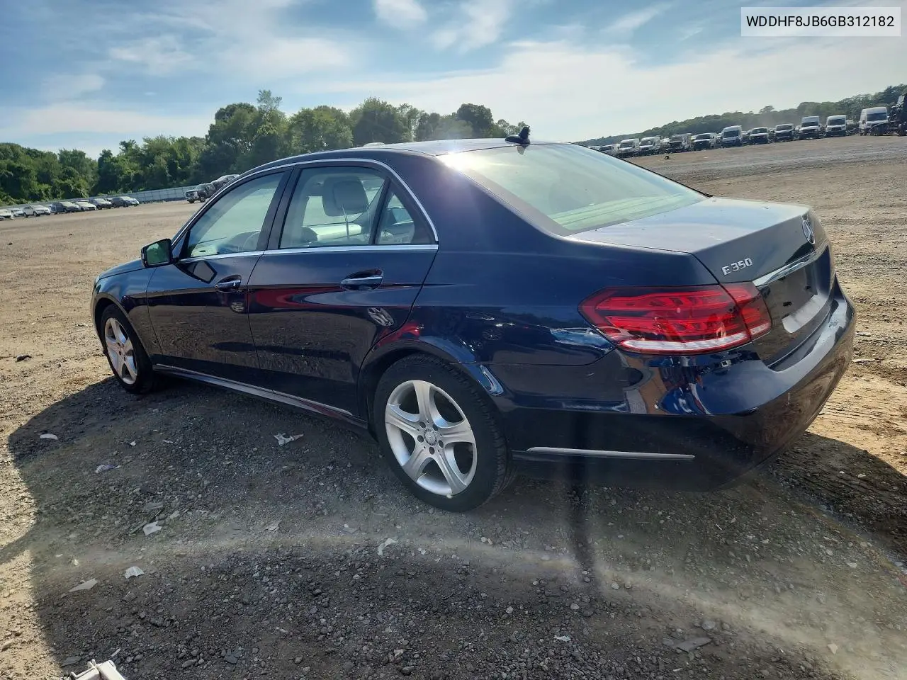 2016 Mercedes-Benz E 350 4Matic VIN: WDDHF8JB6GB312182 Lot: 61866886