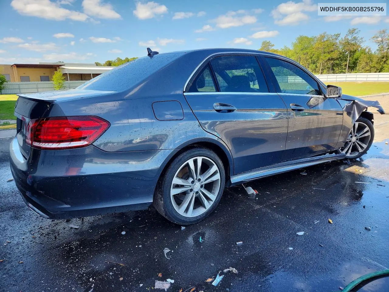 2016 Mercedes-Benz E 350 VIN: WDDHF5KB0GB255796 Lot: 61885046