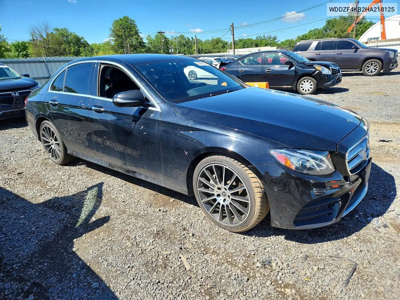 2017 Mercedes-Benz E 300 4Matic VIN: WDDZF4KB2HA218125 Lot: 57466746