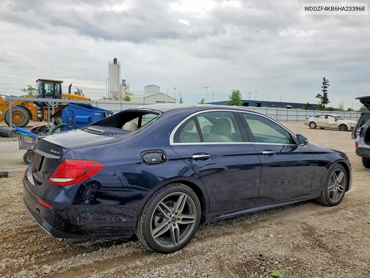 2017 Mercedes-Benz E 300 4Matic VIN: WDDZF4KB6HA233968 Lot: 58419146